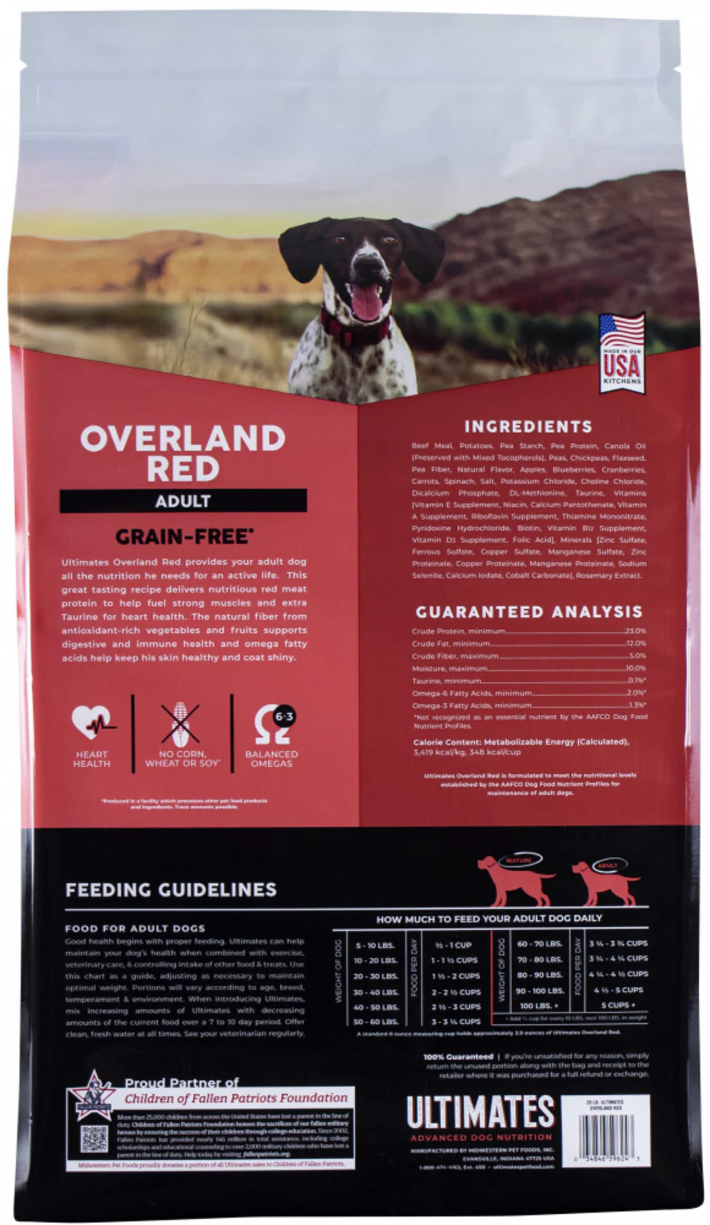 Ultimates Overland Red Beef & Potato Grain Free Dry Dog Food - Suhuit