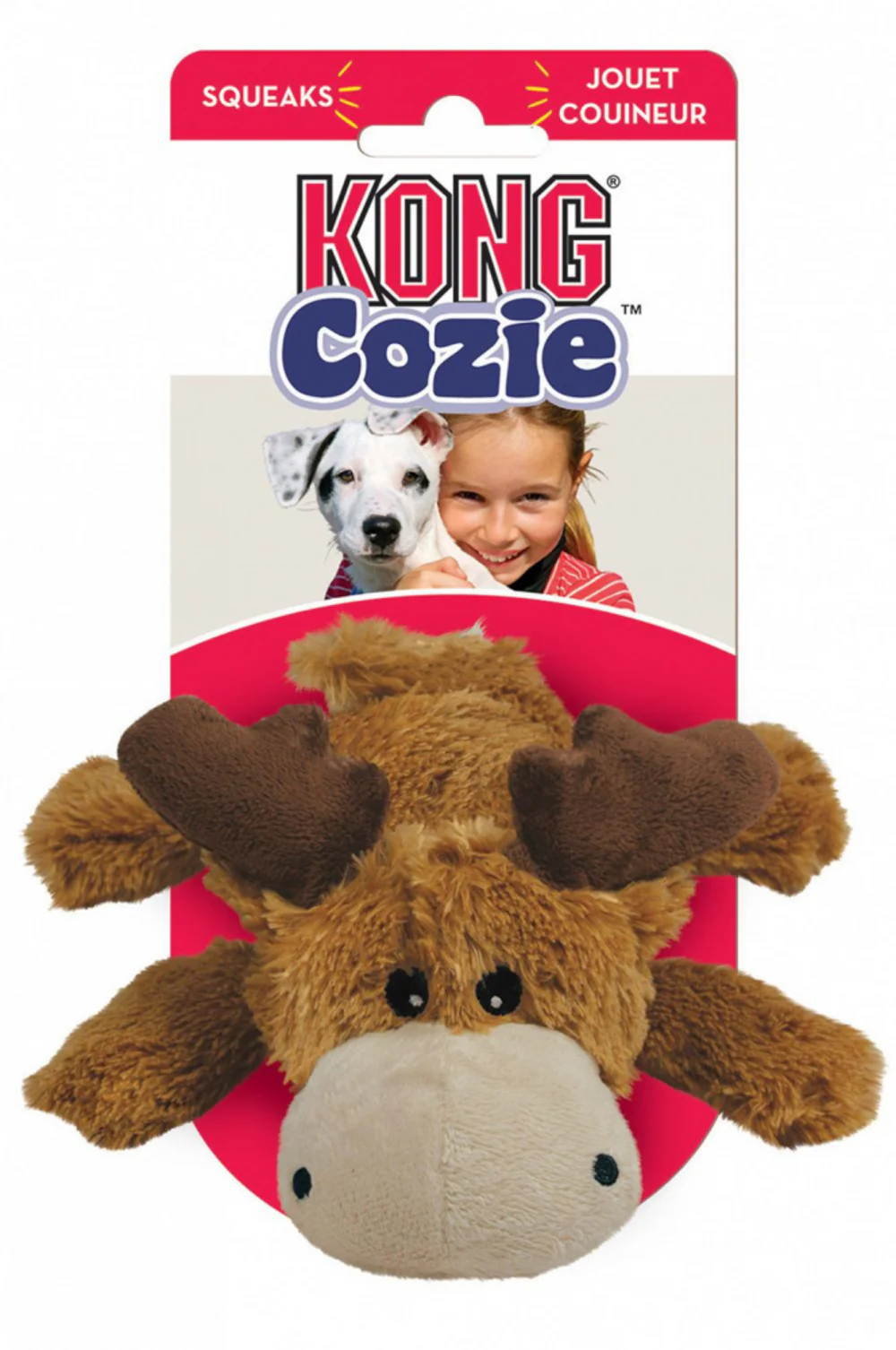 Kong Marvin Moose Cozie Plush Dog Toy - Suhuit