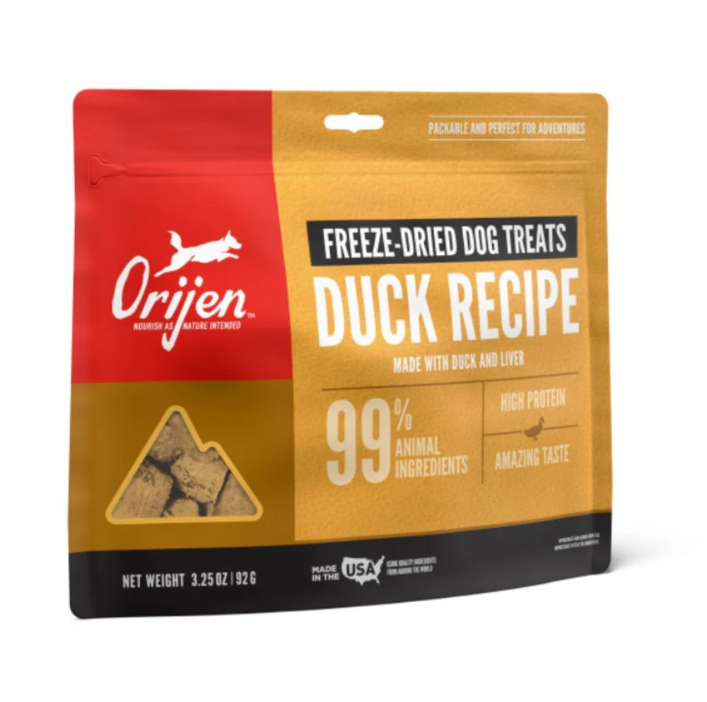 ORIJEN Freeze Dried Free Run Duck Dog Treats - Suhuit