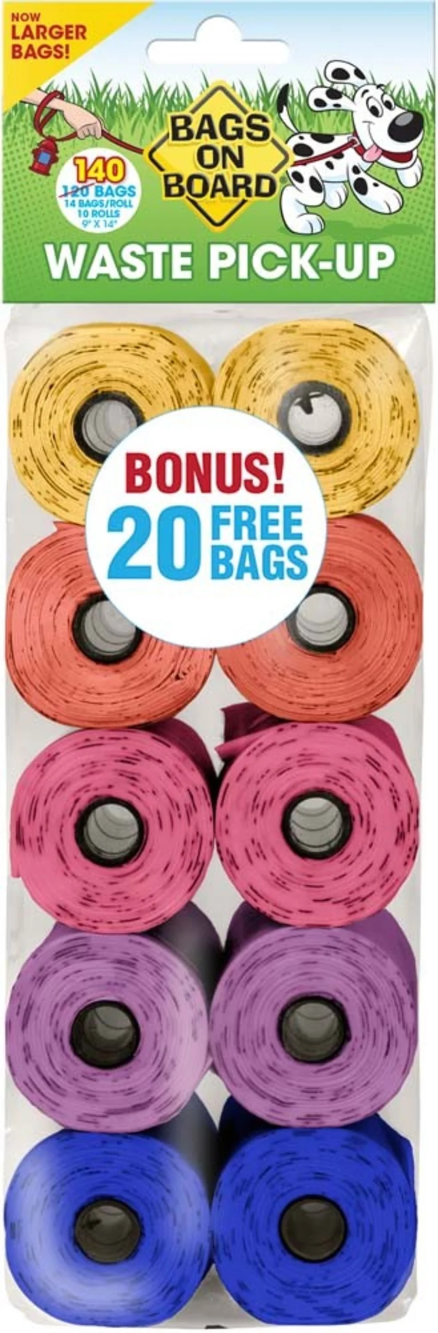 Bags on Board Waste Pick-up Bags Refill 140Ct - Suhuit