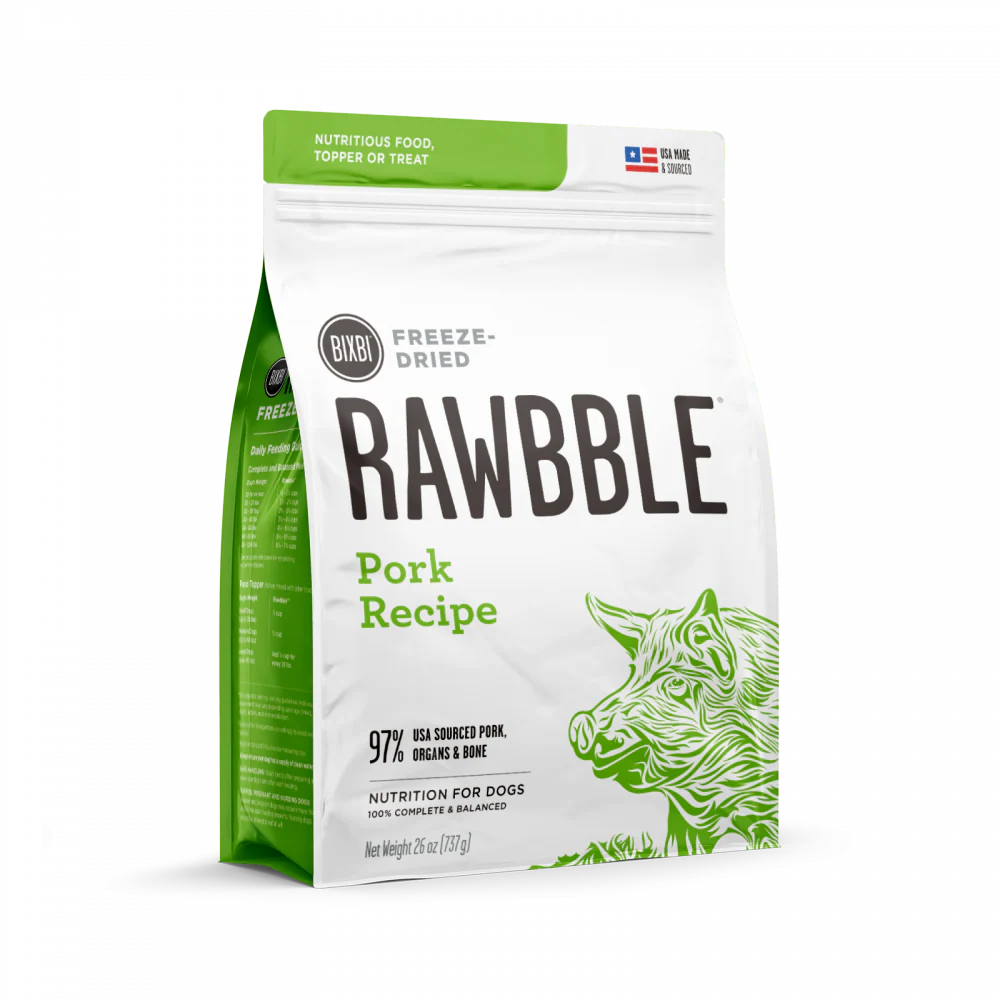 Bixbi Rawbble Freeze Dried Pork Dog Food - Suhuit