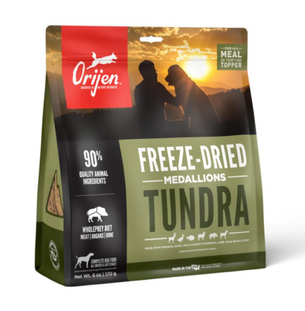 ORIJEN Freeze Dried Tundra Dog Treats - Suhuit