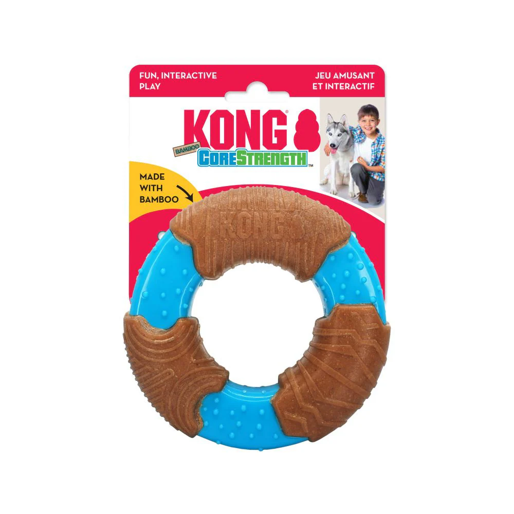 KONG CoreStrength Bamboo Ring Dog Toy - Suhuit