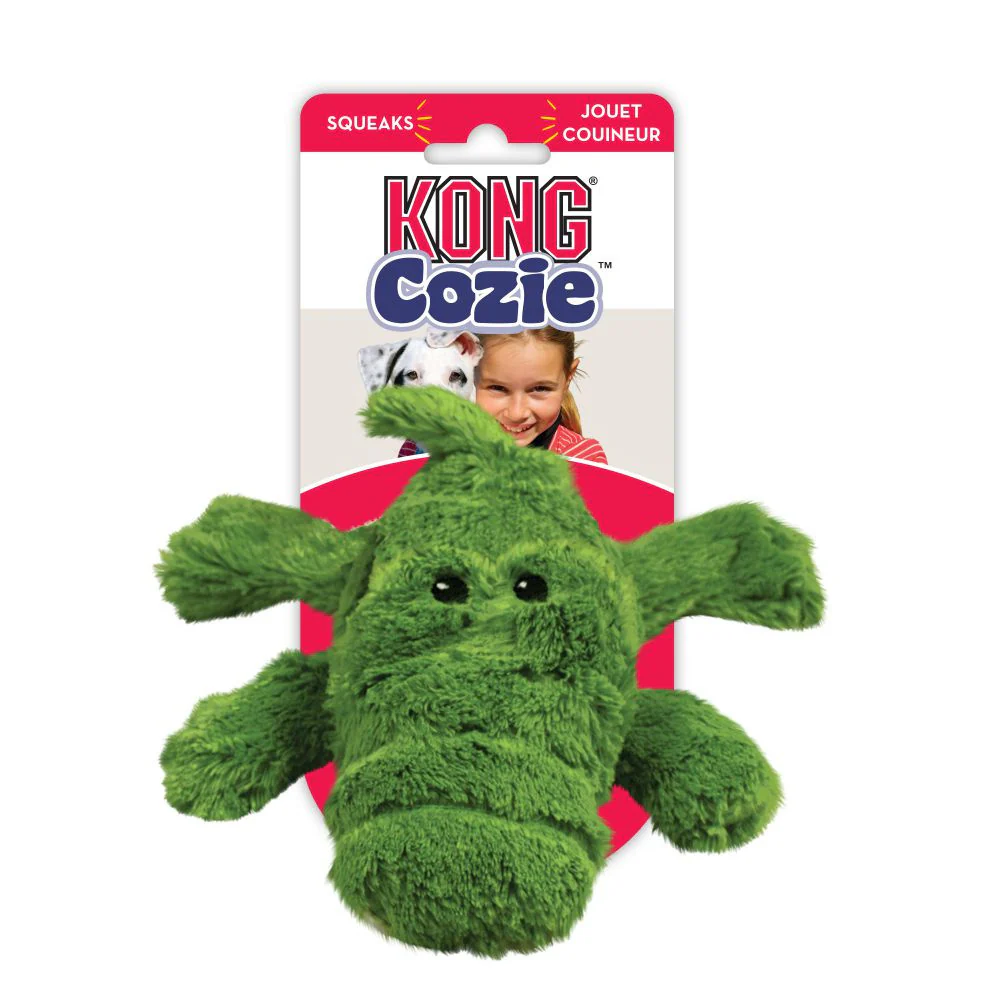 Kong Ali Alligator Cozie Plush Dog Toy - Suhuit