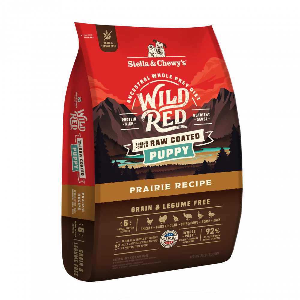 Stella & Chewy's Wild Red Dry Dog Food Raw Blend High Protein Grain & Legume Free Prairie Recipe - Suhuit
