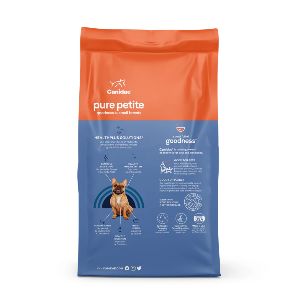 Canidae Pure Petite Premium Recipe with Chicken and Wholesome Grains Dry Dog Food - Suhuit
