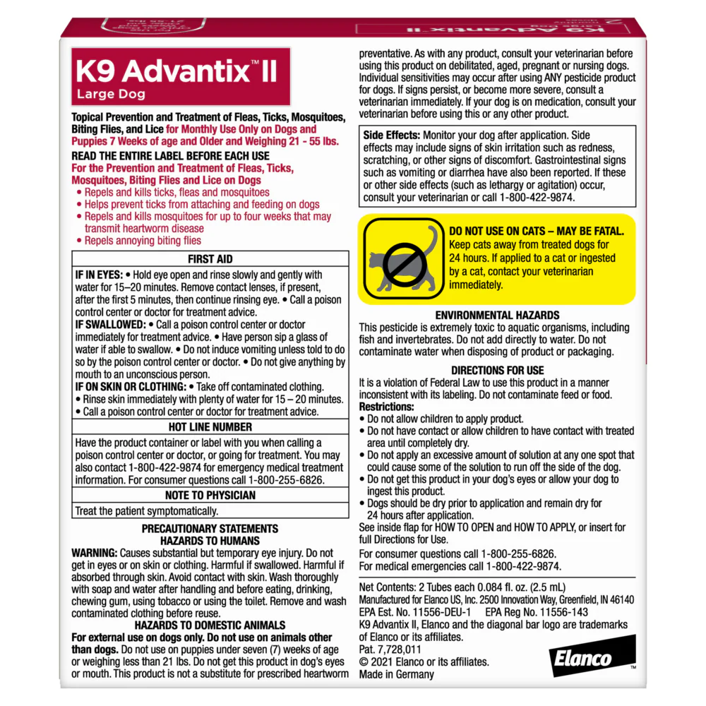 K9 Advantix II Large Dog - Suhuit