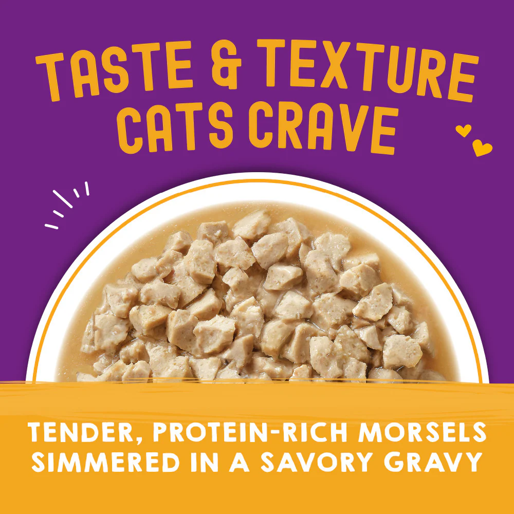 Stella & Chewy's Carnivore Cravings Morsels N Gravy Chicken & Beef Recipe Pouch Cat Food - Suhuit