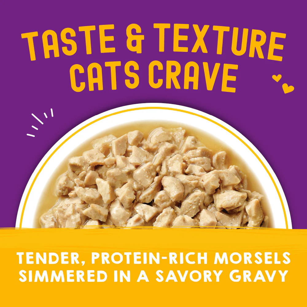 Stella & Chewy's Carnivore Cravings Morsels N Gravy Chicken & Chicken Liver Recipe Pouch Cat Food - Suhuit