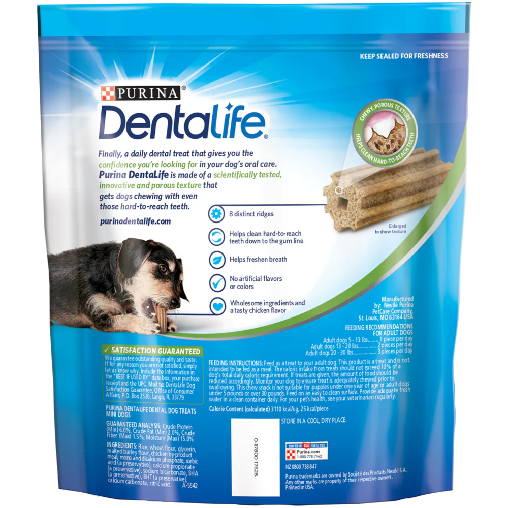Purina DentaLife Daily Oral Care Mini Dental Dog Treats - Suhuit