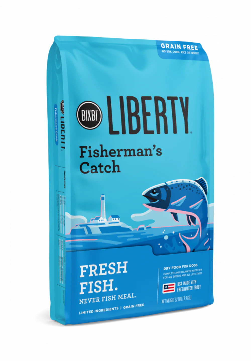 Bixbi Liberty Fisherman's Catch Kibble Dry Dog Food - Suhuit