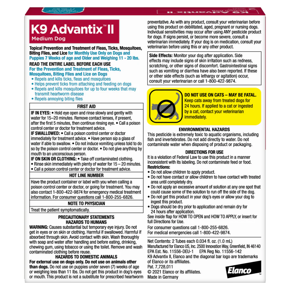 K9 Advantix II Medium Dog - Suhuit