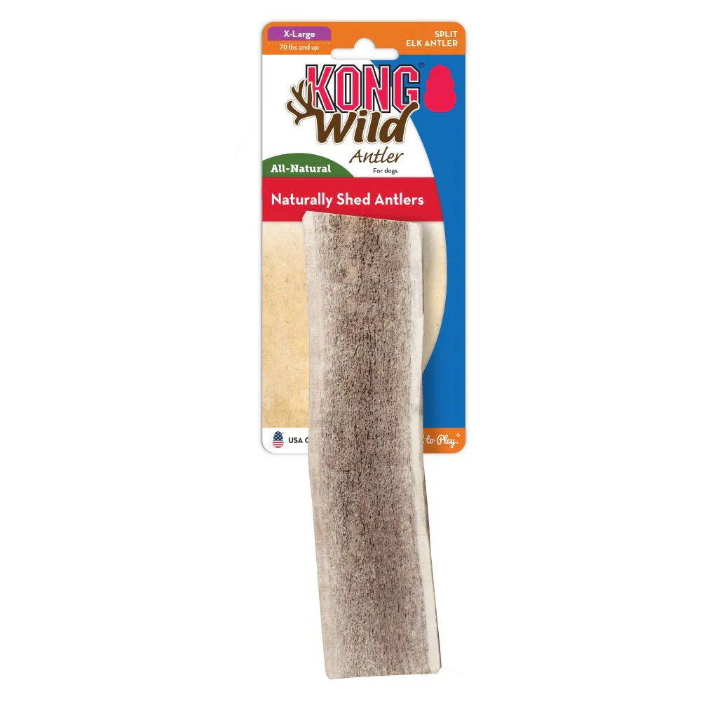 Kong Wild All-Natural Split Elk Antler for Dogs - Suhuit