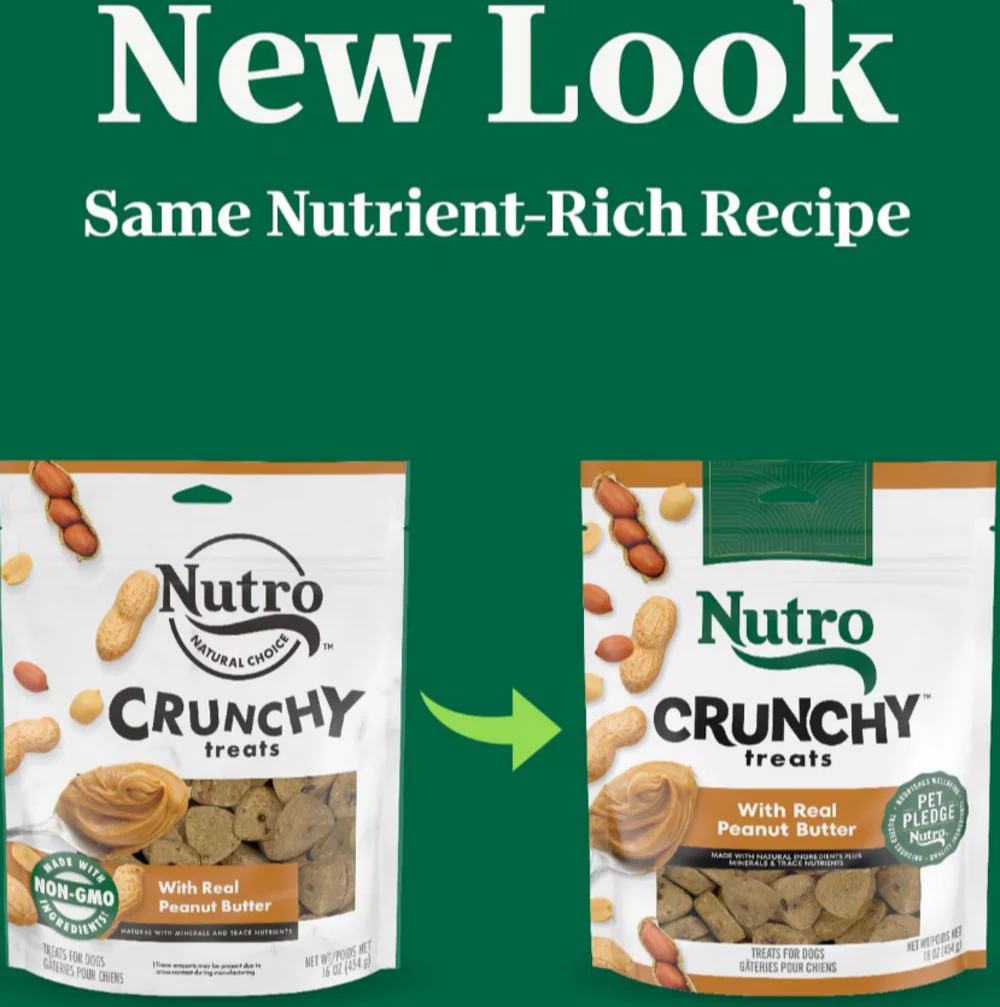 Nutro Crunchy Treats with Real Peanut Butter Dog Treats - Suhuit