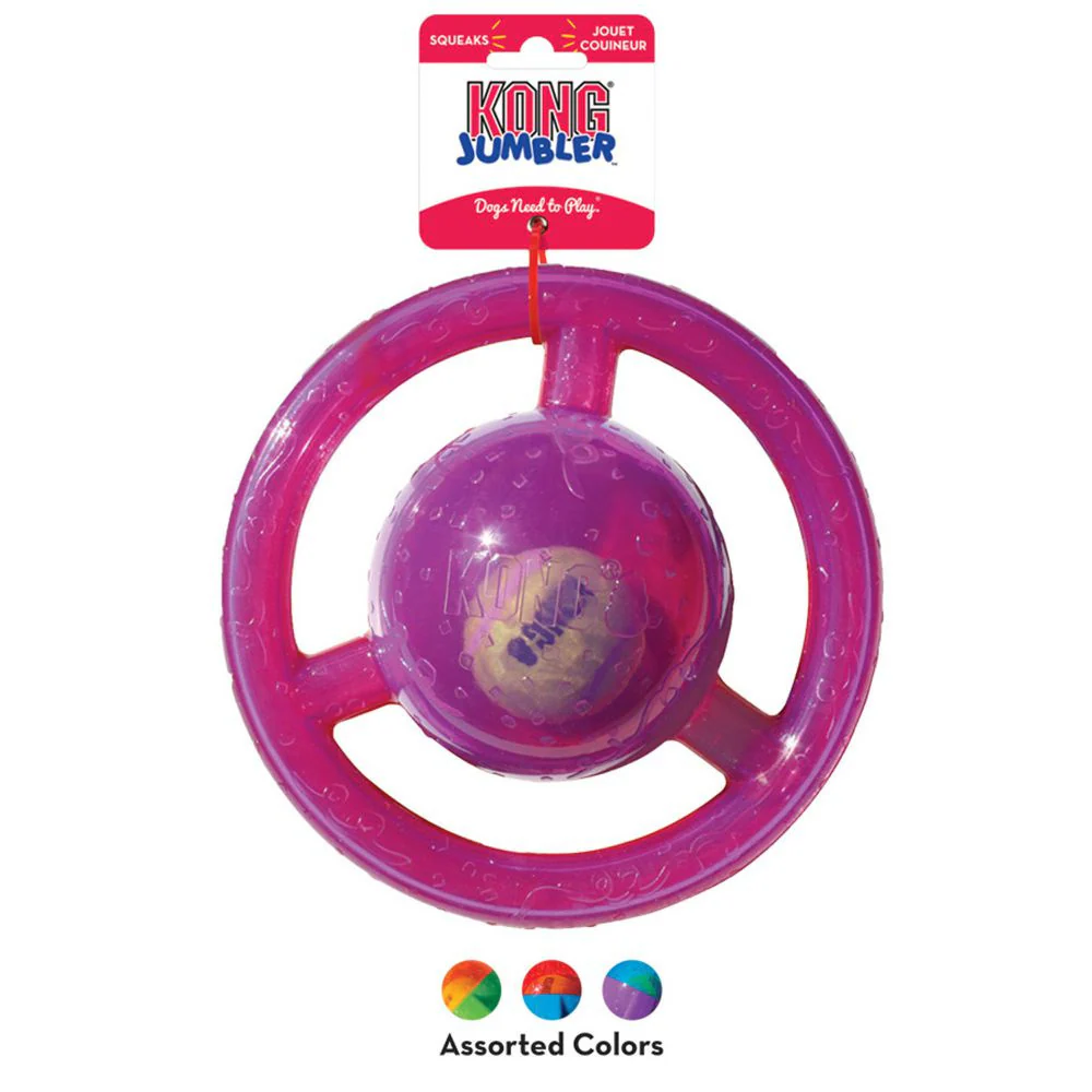 Kong Jumbler Shapes Disc Dog Toy - Suhuit