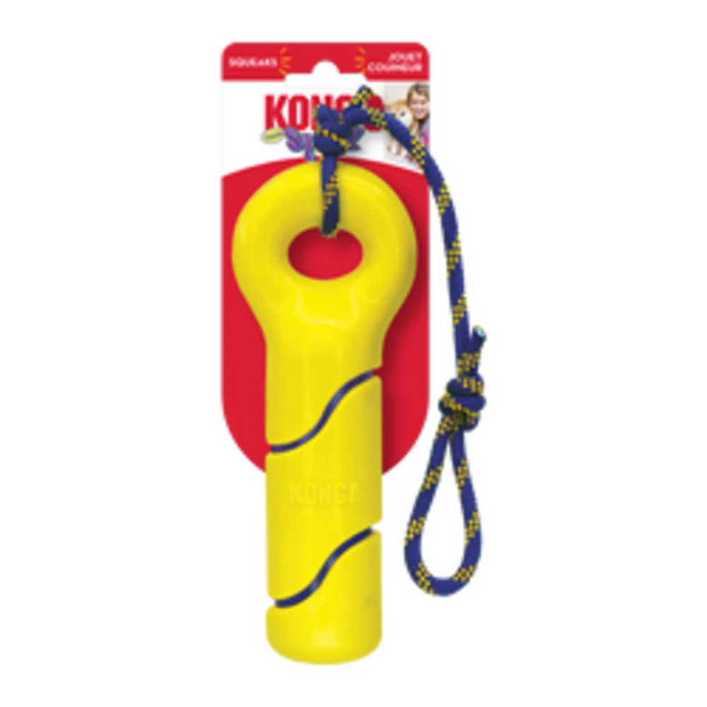 Kong Squeezz Tennis Buoy With Rope Dog Toy - Suhuit