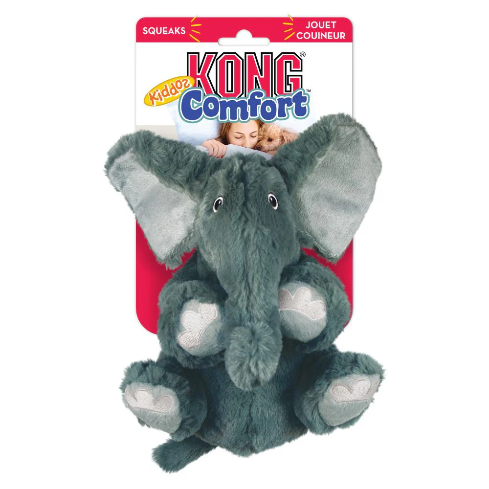 Kong Comfort Kiddos Elephant Plush Dog Toy - Suhuit