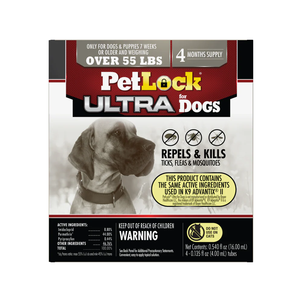 Petlock Ult Max Flea & Tick for Dogs - Suhuit