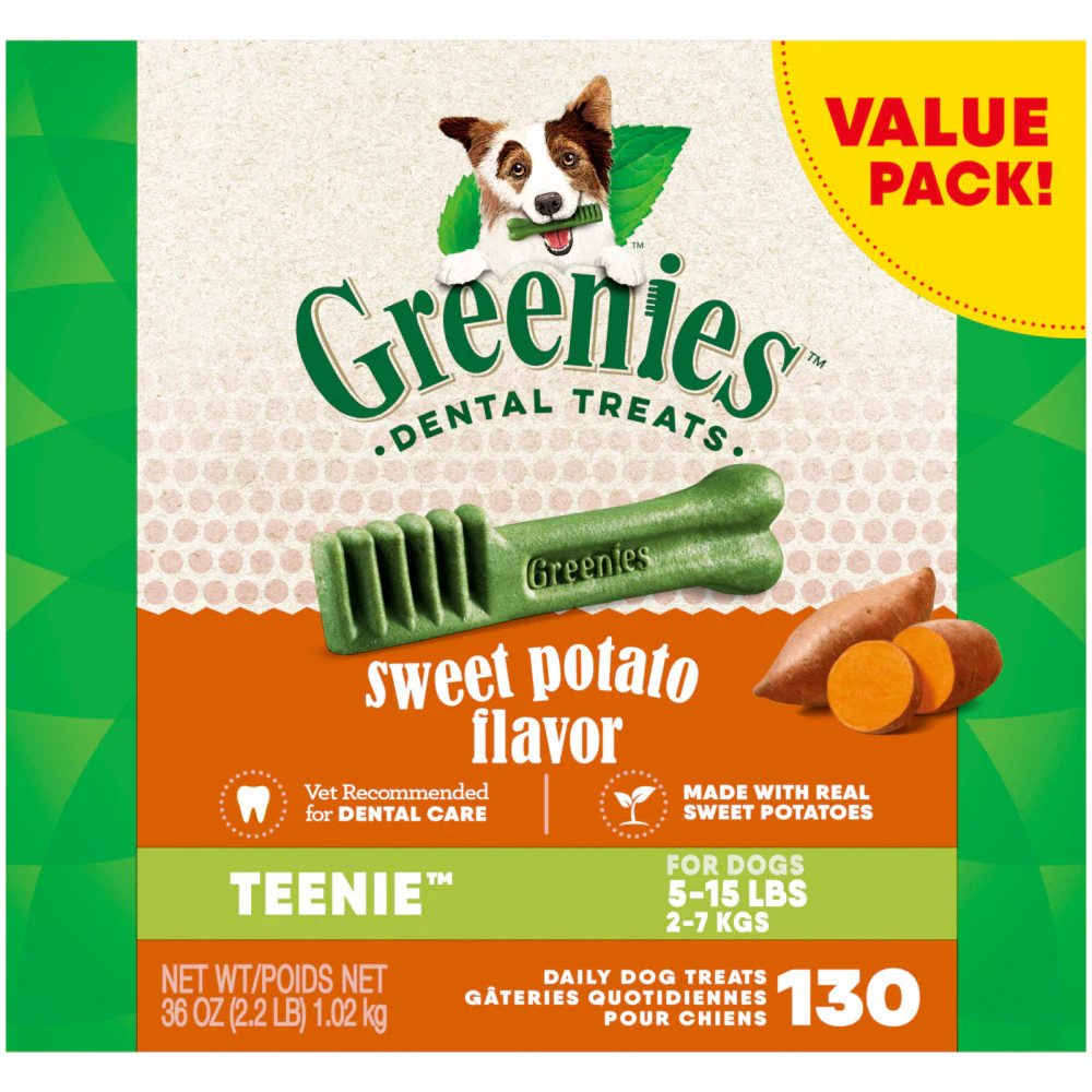 Suhuit Greenies Dental Bone Sweet Potato Teenie - Suhuit