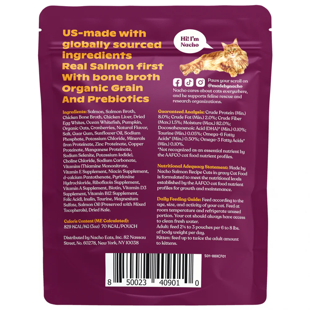 Made By Nacho Sustainably Caught Salmon Recipe Cuts In Gravy With Bone Broth - Suhuit