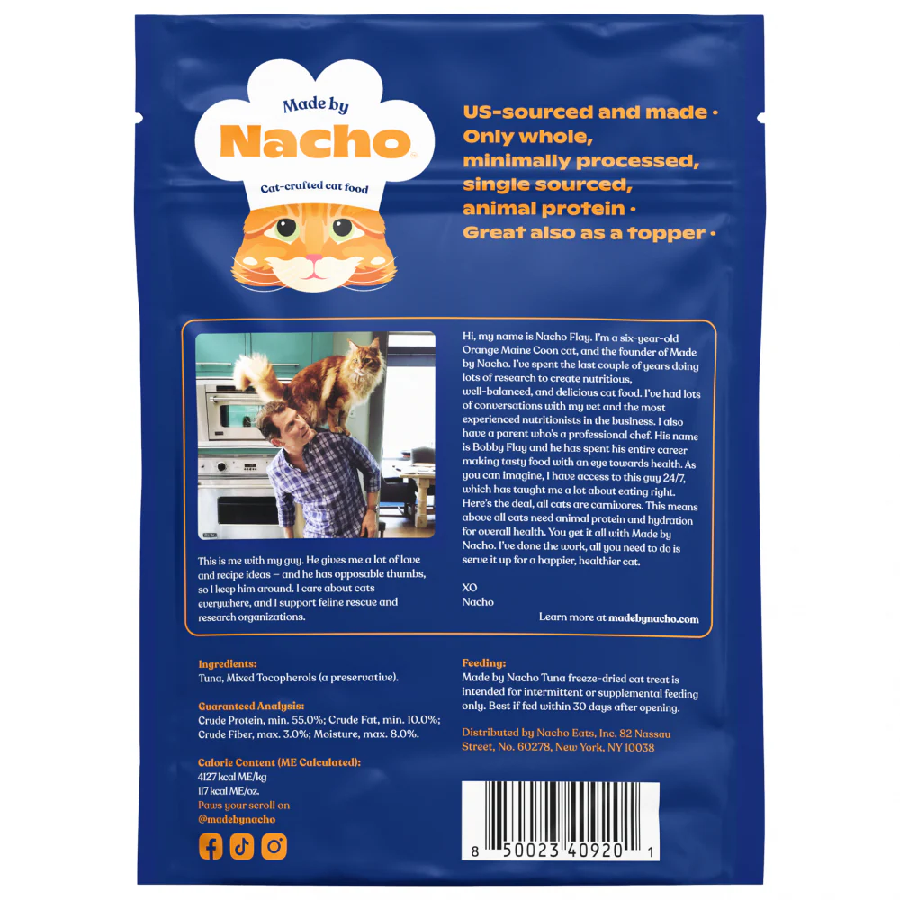 Made By Nacho Freeze Dried Ahi Tuna Cat Treats - Suhuit
