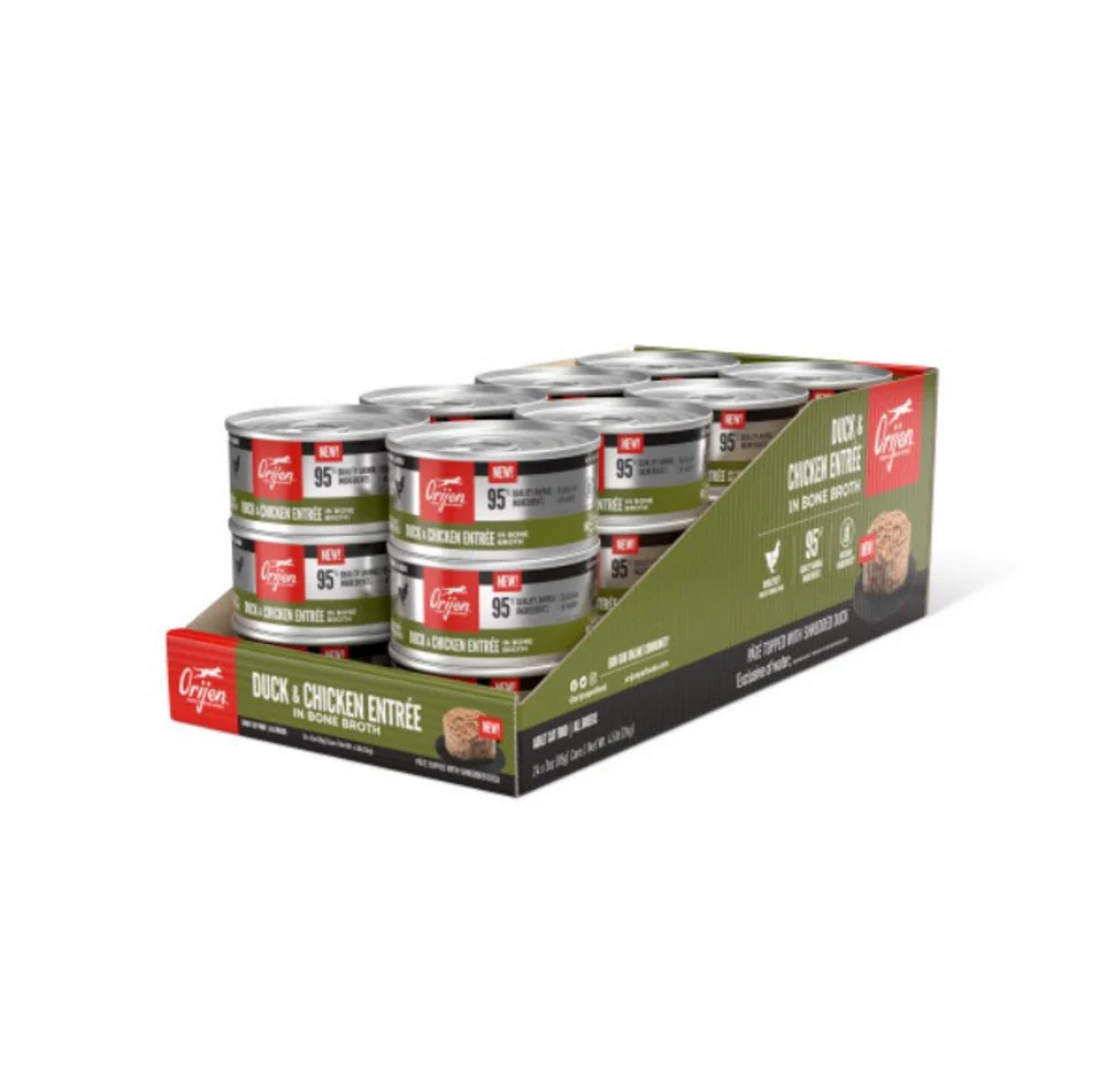 ORIJEN Duck & Chicken Entree in Bone Broth - Suhuit