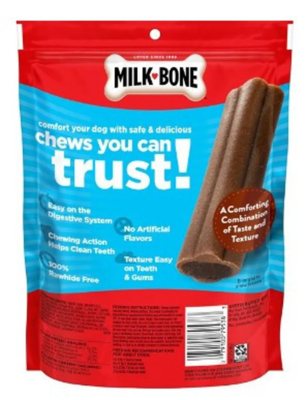 Suhuit Milk-Bone Mini Comfort Chews, Dog Treats with Unique Chewy Texture and Real Beef - Suhuit