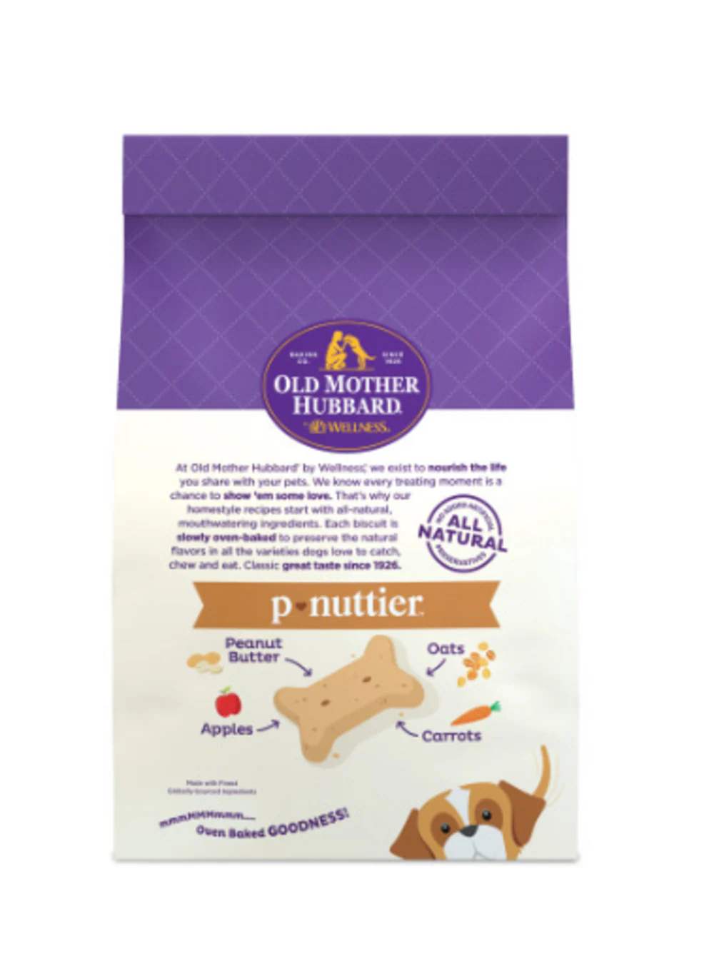 Old Mother Hubbard Crunchy Classic Natural P-Nuttier Large Biscuits Dog Treats - Suhuit