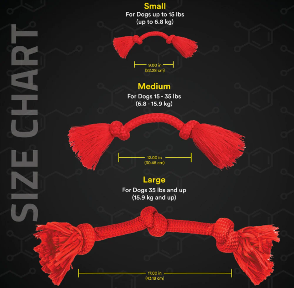 Playology Dri-Tech Rope Beef Scented Dog Toy - Suhuit