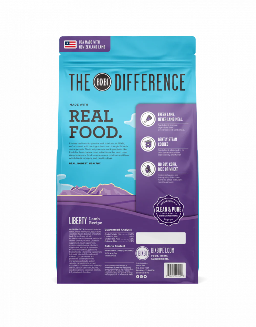 Bixbi Liberty Lamb Kibble Dog Food - Suhuit