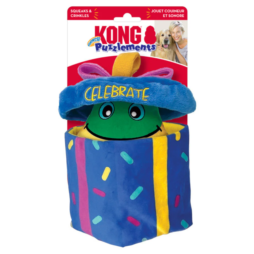 Kong Puzzlements Surprise Present Dog Toy - Suhuit