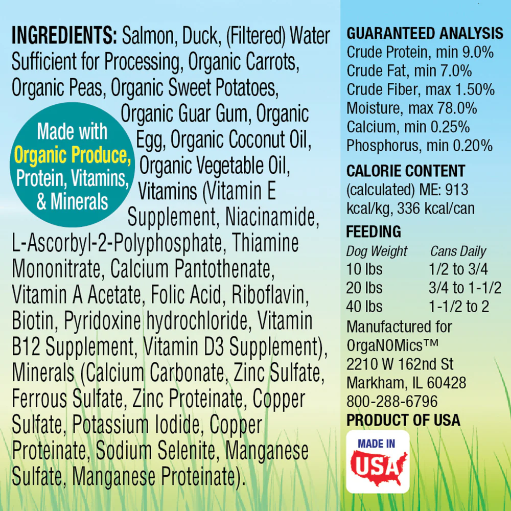 Organomics Salmon & Duck Dinner for Dogs - Suhuit