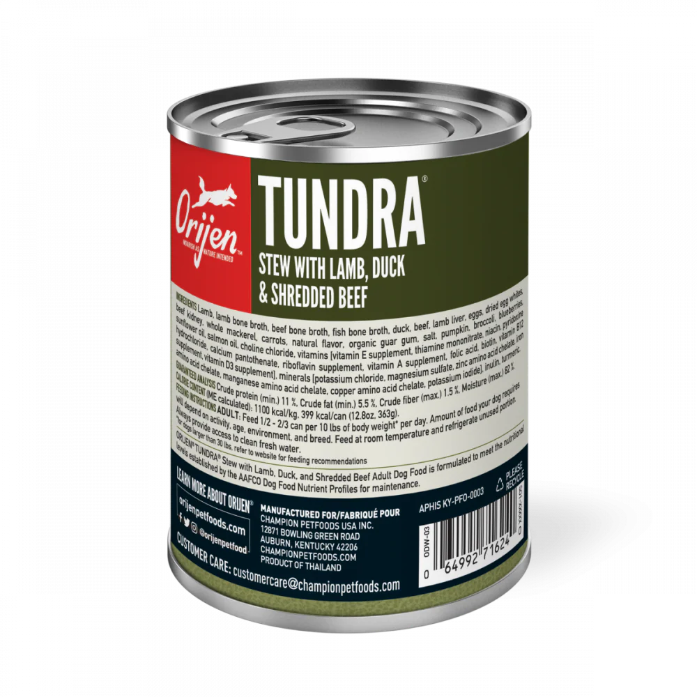 ORIJEN Tundra Stew Wet Dog Food - Suhuit
