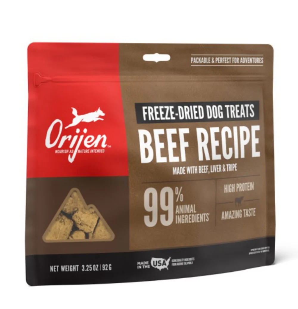 ORIJEN Freeze Dried Ranch Raised Beef Dog Treats - Suhuit
