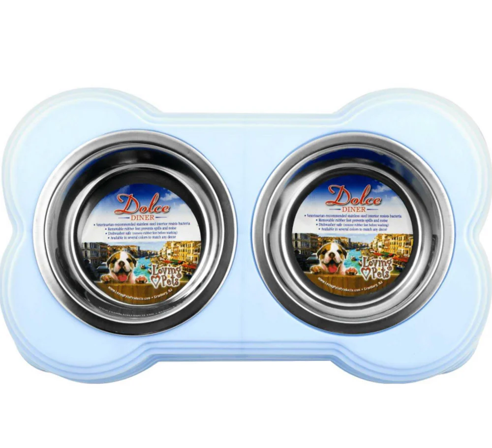 Loving Pets Dolce Diner Dishes-Bowl-Murano Blue - Suhuit