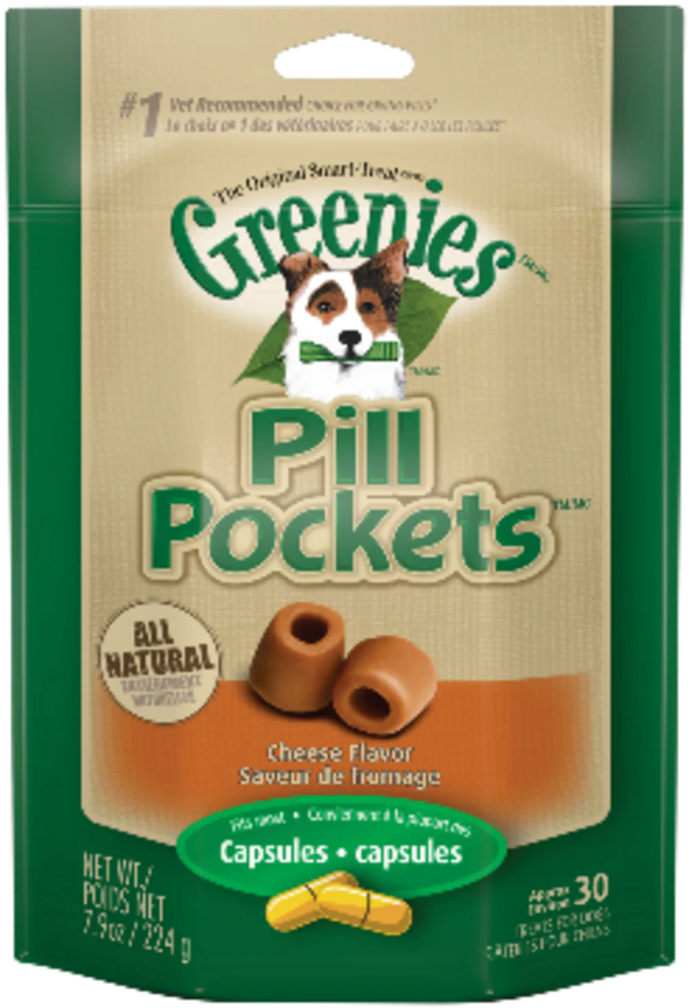 Suhuit Greenies Pill Pockets Canine Cheese Flavor Dog Treats - Suhuit