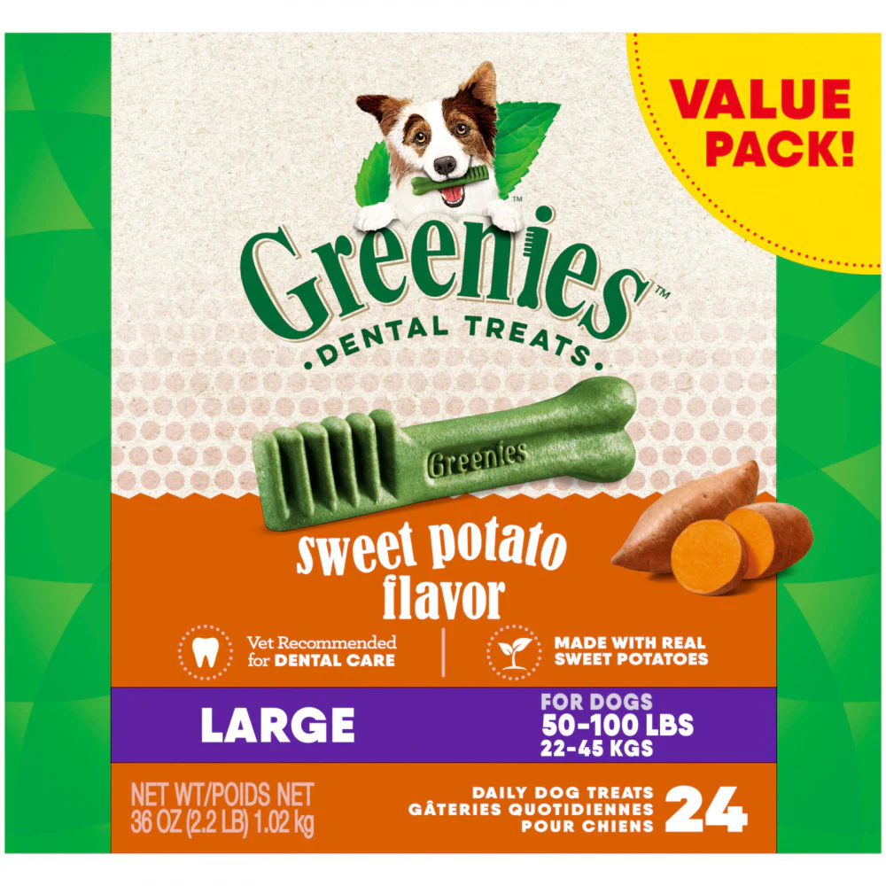Greenies Dental Bone Sweet Potato Large - Suhuit