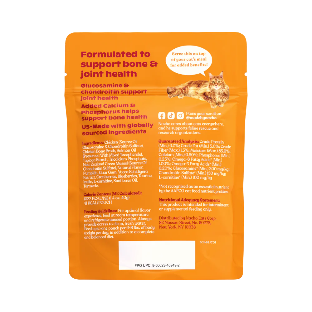 Made By Nacho Bone & Joint Support Cage-Free Chicken Puree Meal Topper With Bone Broth - Suhuit