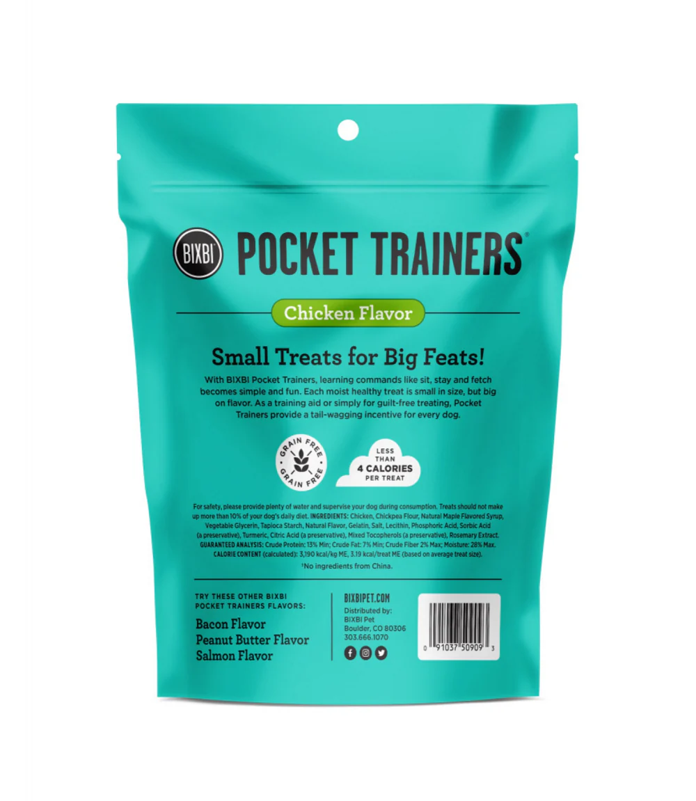 Bixbi Pocket Trainers Chicken Dog Treats - Suhuit