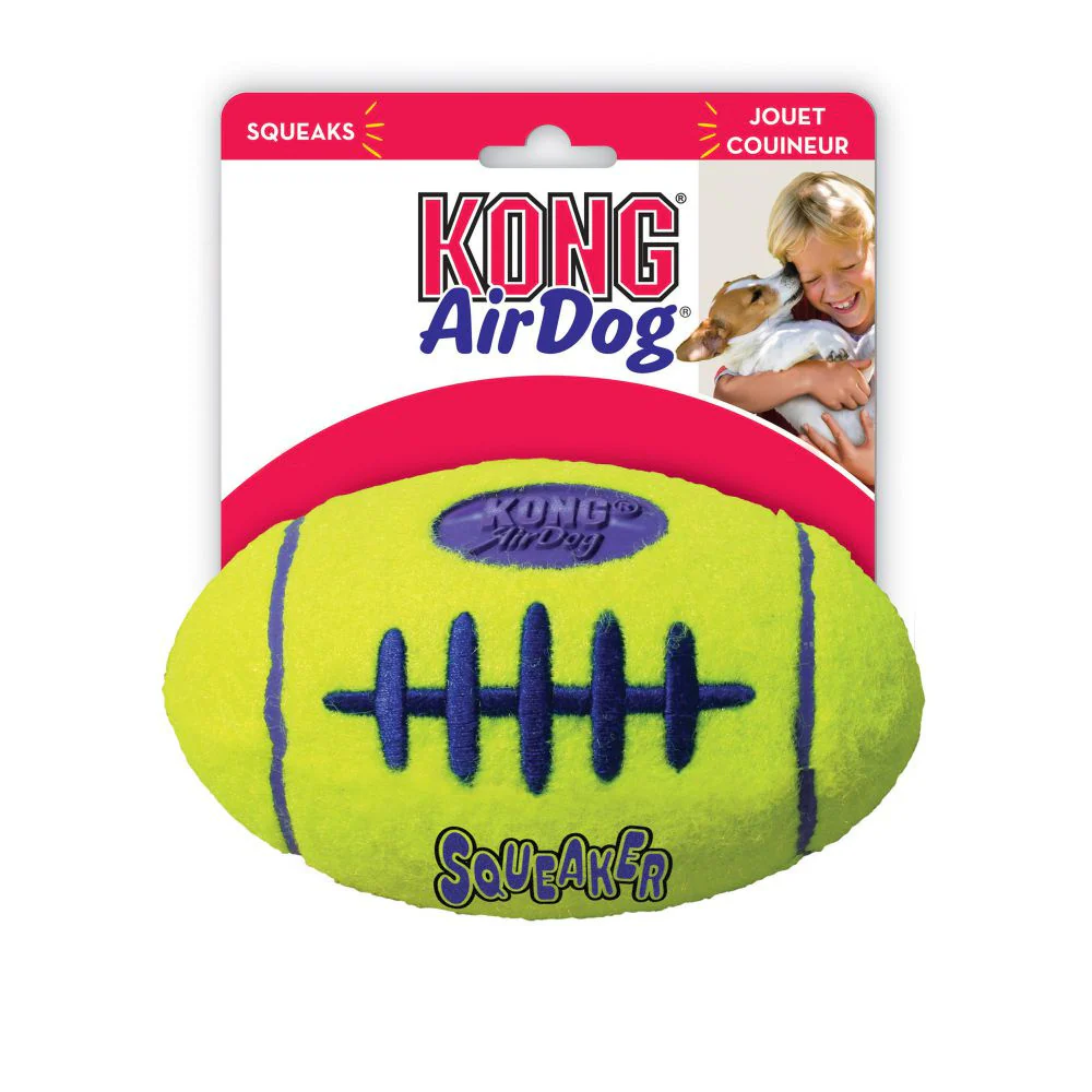 Kong AirDog Squeaker Football Dog Toy - Suhuit