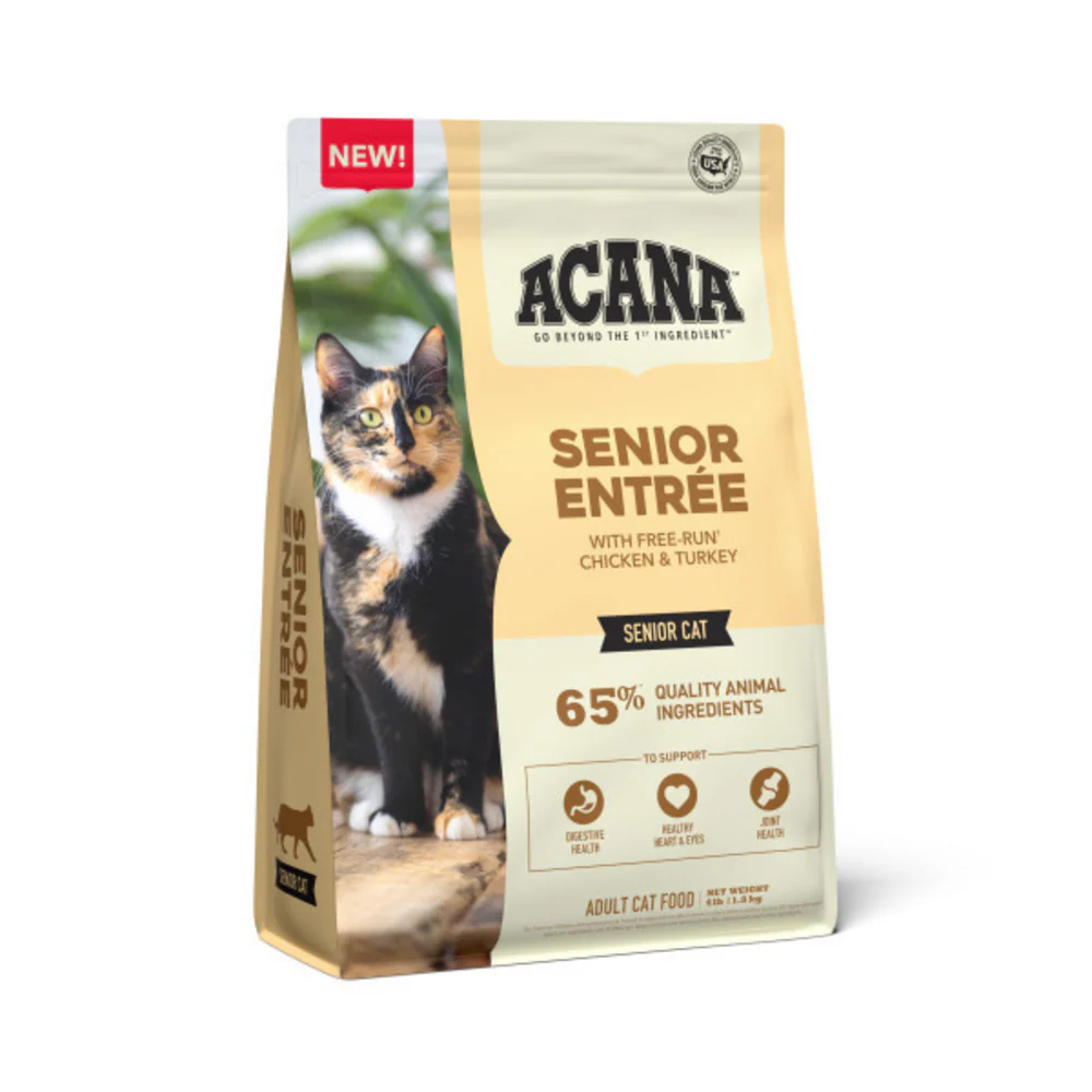 ACANA Senior Entre, Chicken, Turkey, and Duck, Dry Cat Food - Suhuit