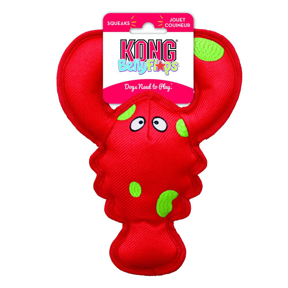 Kong Belly Flops Floating Lobster Dog Toy - Suhuit
