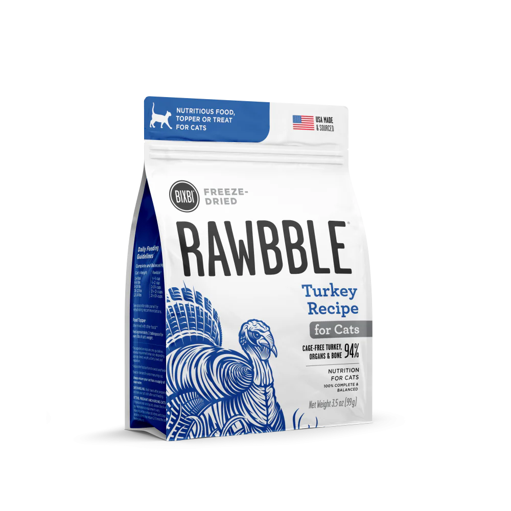 Bixbi Rawbble Turkey Freeze Dried for Cats - Suhuit