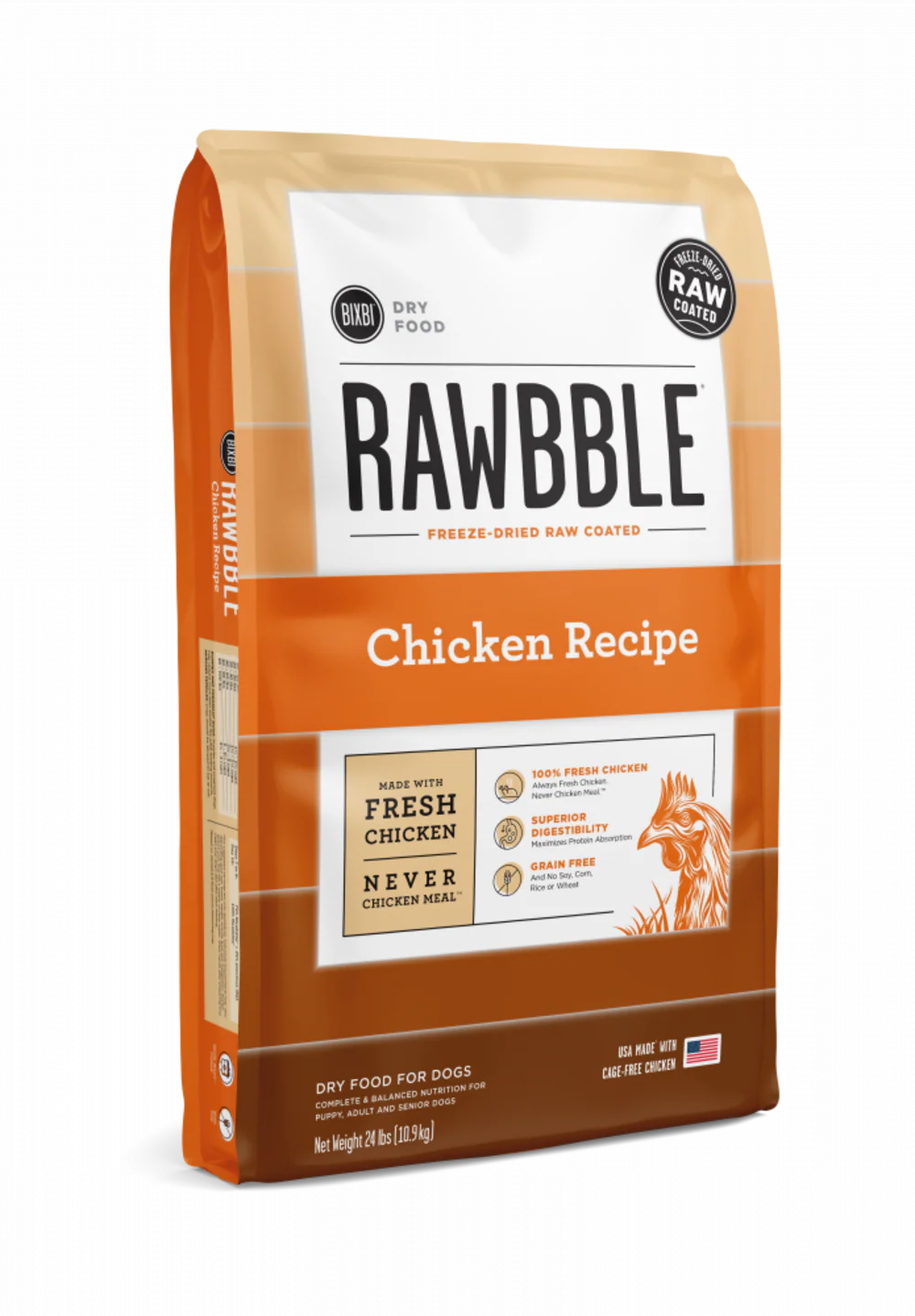 Bixbi Rawbble Kibble Grain Free Chicken Dog Food - Suhuit