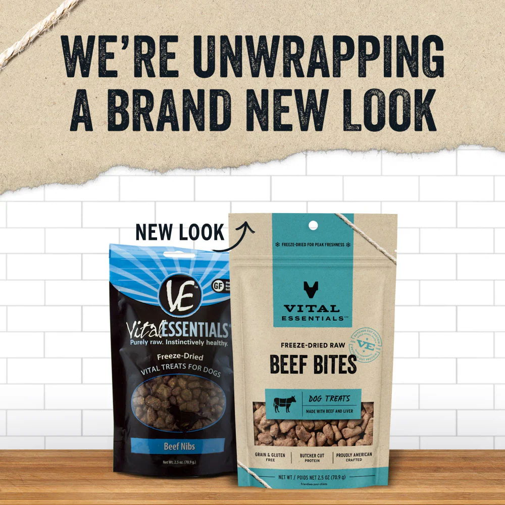 Vital Essentials Freeze Dried Beef Bites Dog Treats - Suhuit