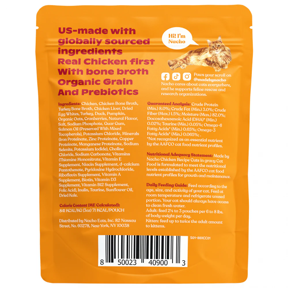 Made By Nacho Cage-Free Chicken Recipe Cuts In Gravy With Bone Broth - Suhuit