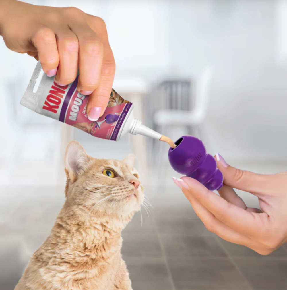 Kong Mousse Salmon Cat Toy Treat - Suhuit