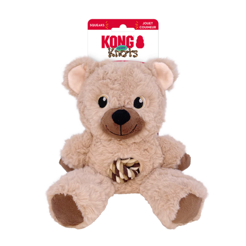 Kong Knots Teddy Assorted Dog Toy - Suhuit