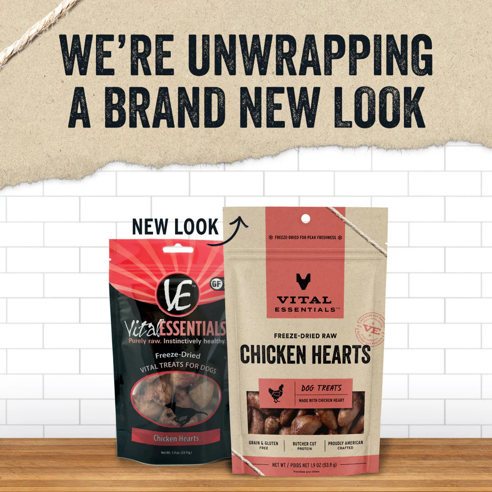 Vital Essentials Freeze Dried Chicken Hearts Dog Treats - Suhuit