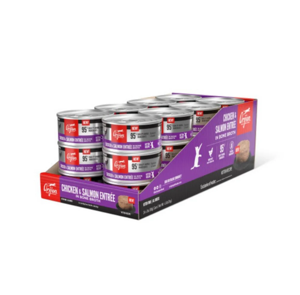 Orijen Chicken& Salmon Entree in Bone Broth Kitten Recipe - Suhuit